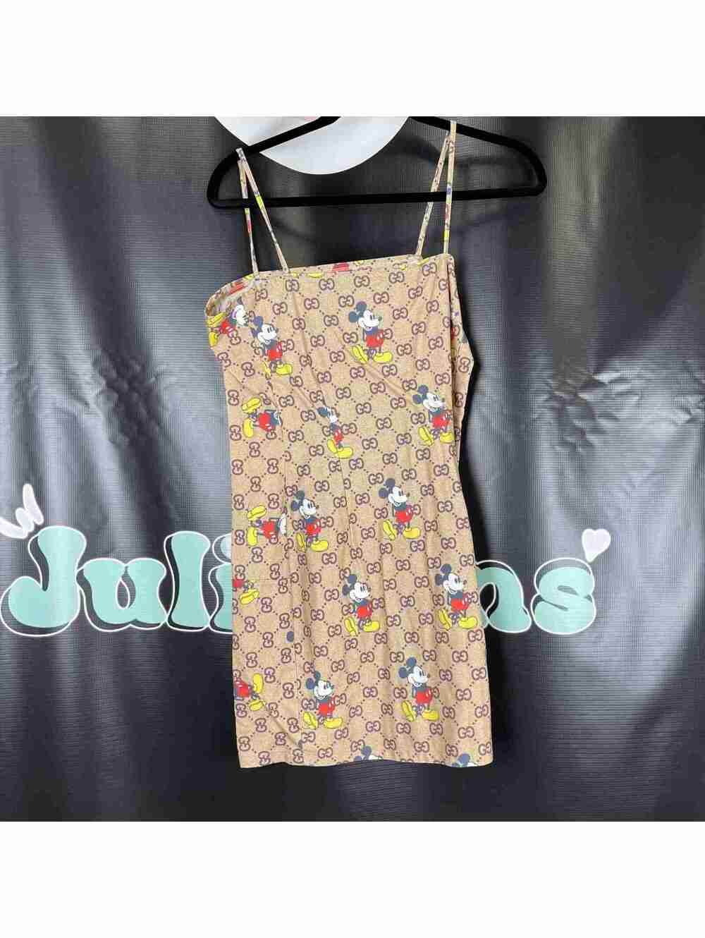 Mickey Mouse Print Dress